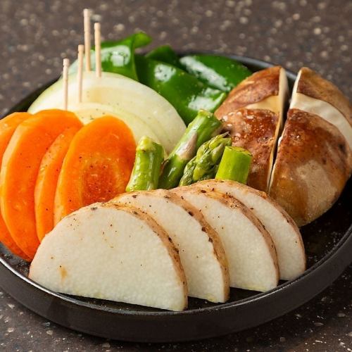 旬の焼き野菜盛り