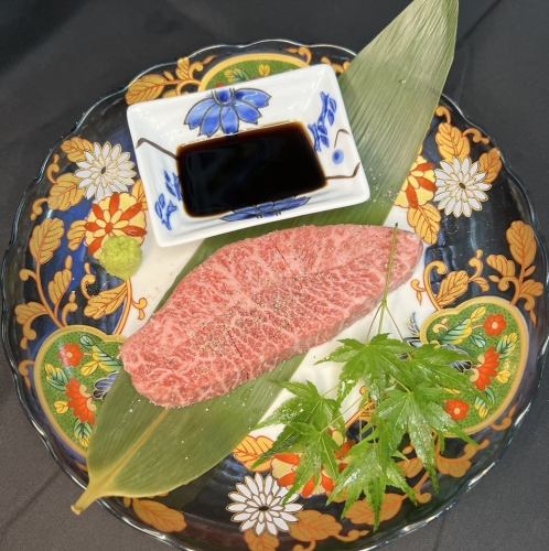 黒毛和牛　ミスジステーキわさび醤油