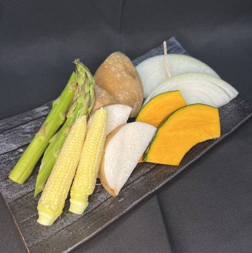 旬の焼き野菜盛り