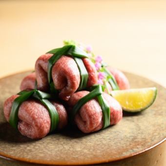 11월 12월 한정【-탓혀-3주년 한정 메뉴】 葱包みタン 2200엔 ※전날까지 예약 필요