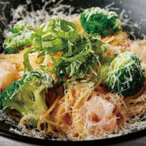 海老とブロッコリーの明太子クリーム