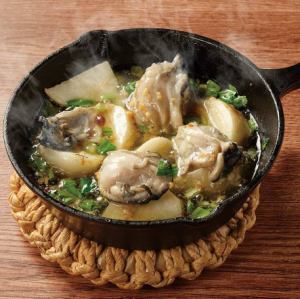 牡蠣とカブのアヒージョ(バケット付き)