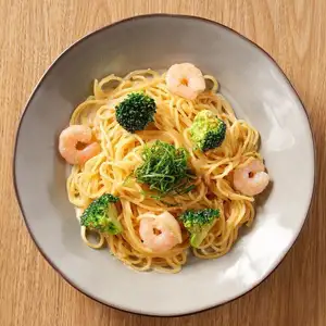海老とブロッコリーの明太子クリーム
