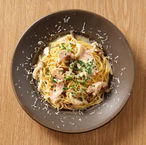 スモークチキンとキノコのバター醤油