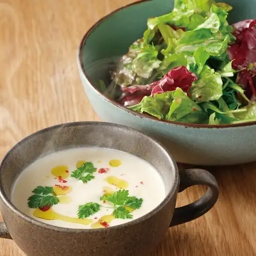 Seasonal Potage & Salad Set