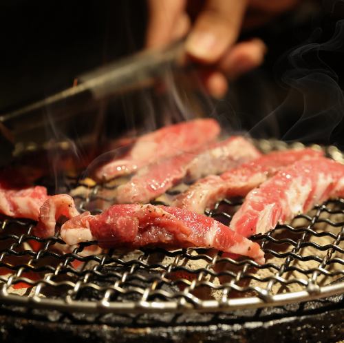 炭火で焼き肉