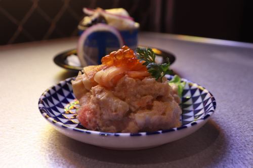 ほぐし鮭の明太ポテサラ