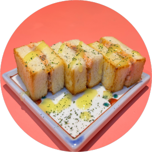 サーモンガーリックパン
