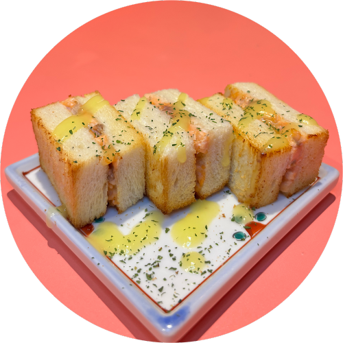サーモンガーリックパン