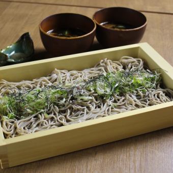 Excellent soba noodles with dipping sauce