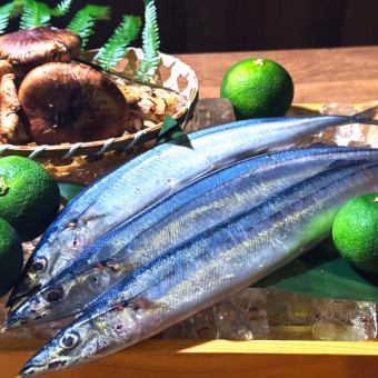 土日限定コース☆秋の味覚『松茸』『秋刀魚』等を使用した限定ランチコース！【飲み放題付】