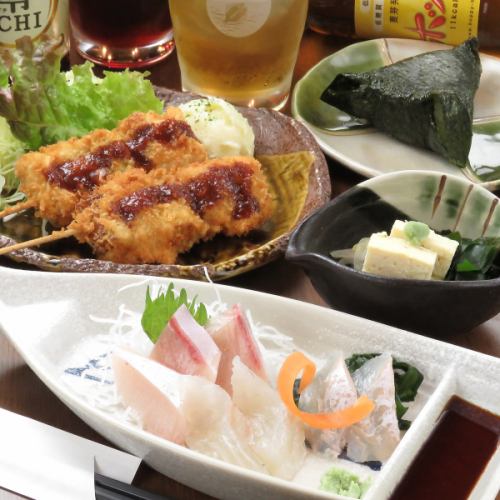 14：00～昼飲みにオススメ♪晩酌セット1550円☆センベロを超える値段設定に大満足間違いなし！
