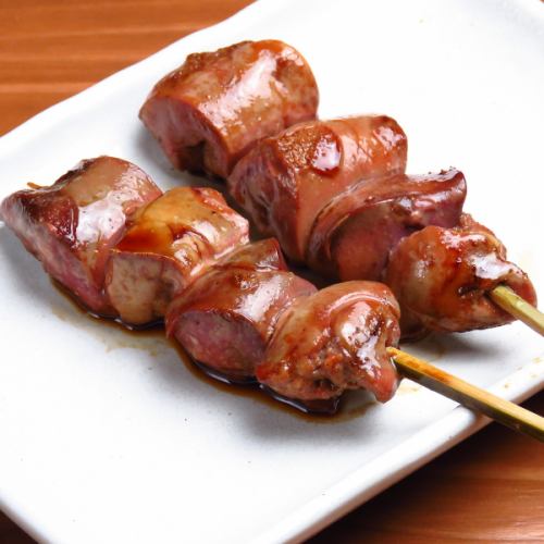 Yakitori is served one by one