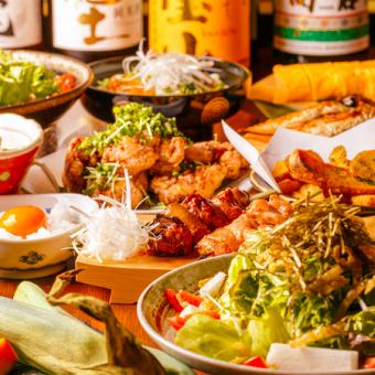 【学生さん限定◎】当店逸品の若鶏の唐揚げやポテト食べ放題◆全6品＋2時間飲み放題
