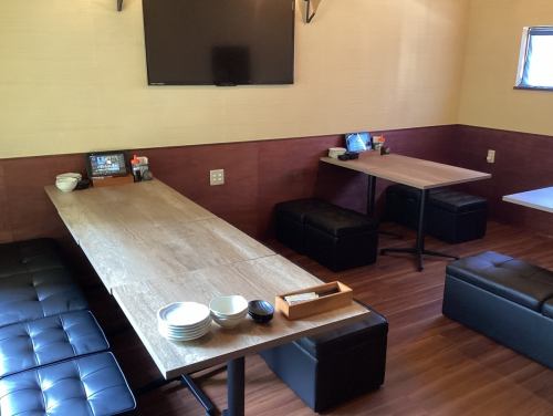 Spacious table seating for up to 16 people