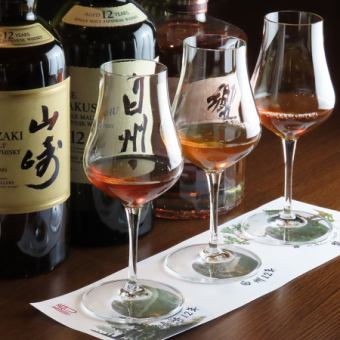 選べる飲み方3◆ショットでのご利用も可能！セット料金1時間2200円(税込)至福の一杯を…