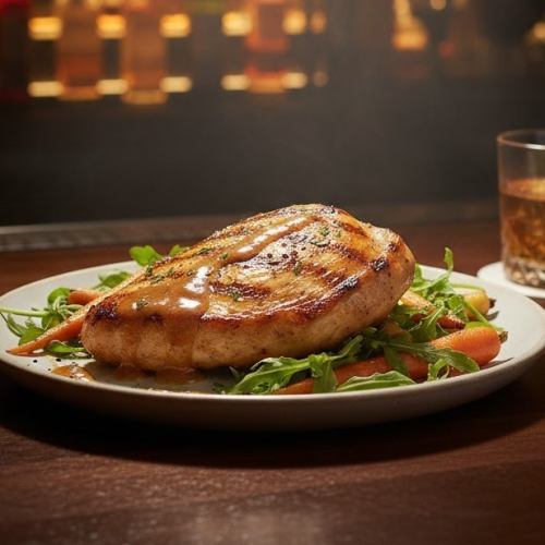 ハニーマスタードチキンステーキ