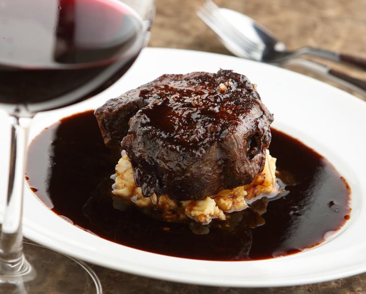 Domestic beef shank braised in rich red wine