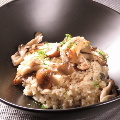 mushroom cream risotto