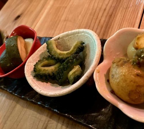 旬菜盛り合わせ　3点800円(税込)/5点1300円(税込)