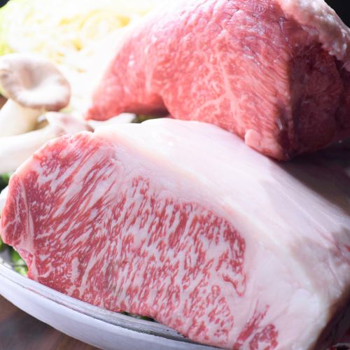 Japanese black beef is also available★