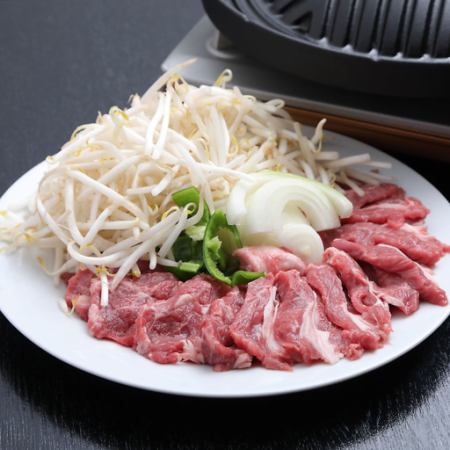 3小时无限畅饮生羊肉&大山鸡火锅【共6道菜】满腹套餐5,900日元