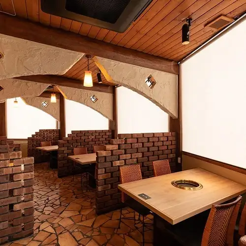 [1st Floor Box Seating / 30 Seats Total] Partitioned, private spaces are available. The 1st floor box seating, available for 2 or more people, is partitioned for complete privacy! Perfect for small gatherings or entertaining guests.