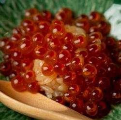 Overflowing salmon roe