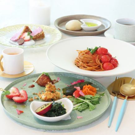 有機食材を使ったコースランチ 3300円