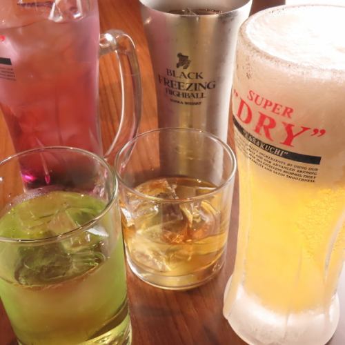 Great value all-you-can-drink♪