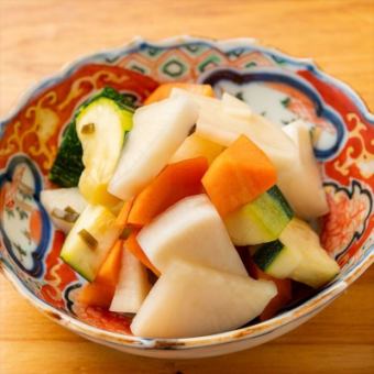 有機野菜の浅漬け