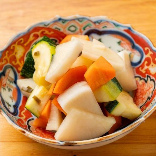 有機野菜の浅漬け