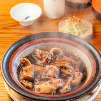 イカの肝味噌陶板焼き