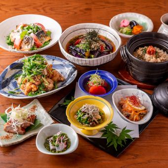 2.5時間飲み放題付！「生ビール付き」 なかよしおすすめ5500円土鍋ごはんコース！