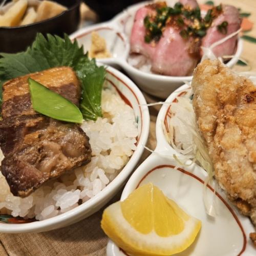 三色丼ご膳