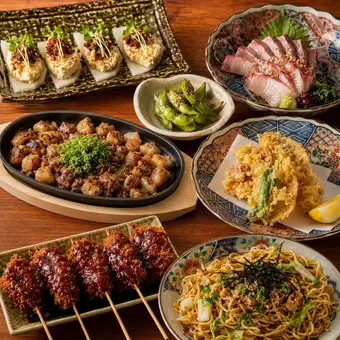 ◆7周年記念特価!七福コース◆お料理7品生ビール付き50種飲み放題込み4000円