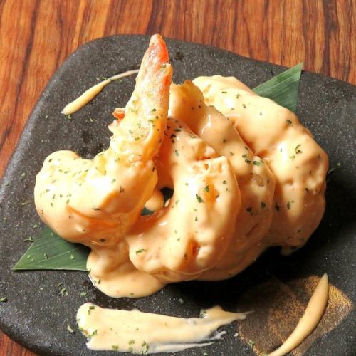 Plump shrimp mayo