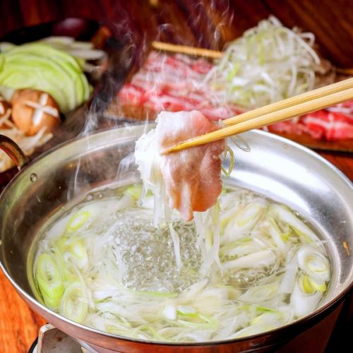 Black pork shabu-shabu