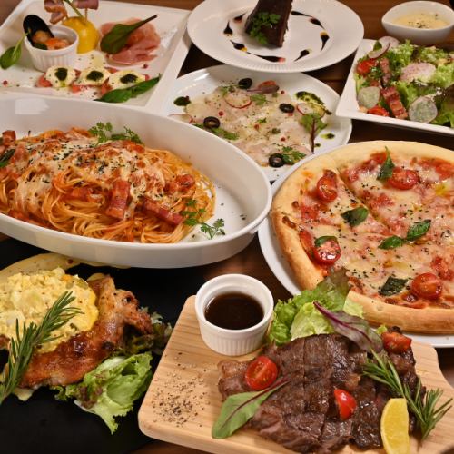 【コース】お料理のみコース2500円(税込)～、結婚式二次会コース5000円(税込)をご用意◎