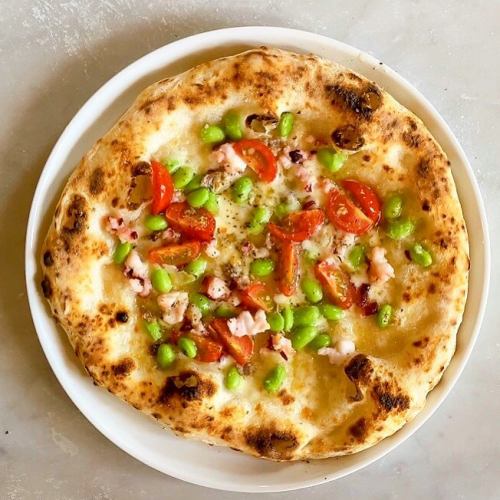 千葉県枝豆とアンチョビのピッツァ