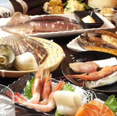 A lot of fresh seafood dishes ☆