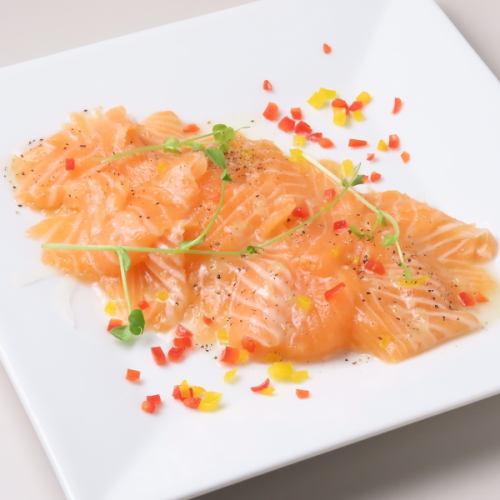 サーモン刺身カルパッチョ