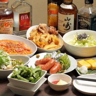 料理6品+2H飲み放題付4000円(税込)