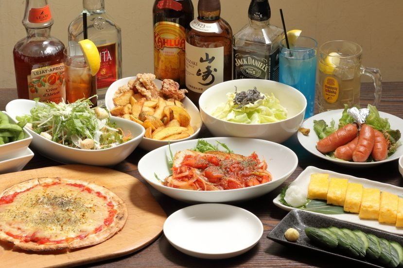 3000円から種類豊富なお酒と料理をお楽しみ頂けます♪