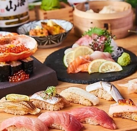 Authentic Edomae sushi made by craftsmen