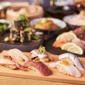 [Weekday-only super late discount seasonal course] 5 nigiri sushi and shrimp and crab battle! 8 dishes with 2 hours of all-you-can-drink for 5,500 yen ⇒ 3,480 yen