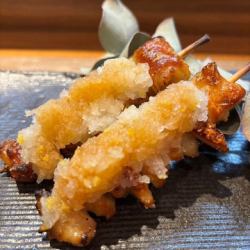 ゆずおろしの鶏皮串(2本)