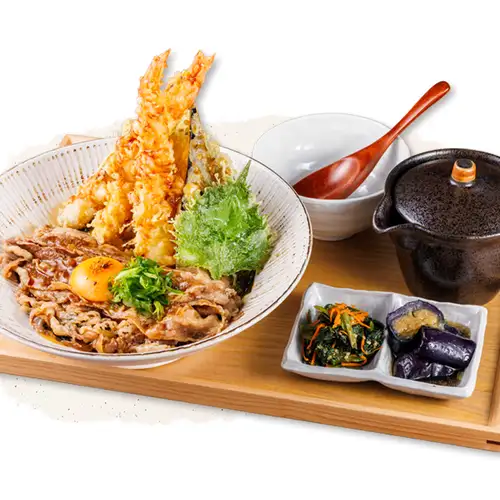 天ぷら&和牛すき焼き 天めし定食