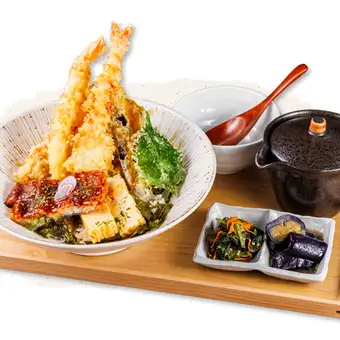 天ぷら&うなぎ 天めし定食