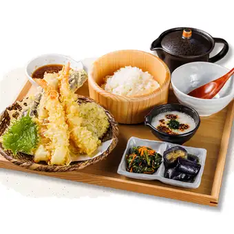 天ぷら定食(もり盛り)